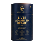 Livology Liver Advanced Repair – Ayurvedic Liver Detox Tablets for Fatty Liver, Digestion & Energy Support
