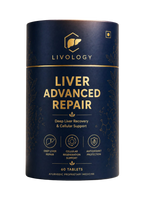 Livology Liver Advanced Repair – Ayurvedic Liver Detox Tablets for Fatty Liver, Digestion & Energy Support