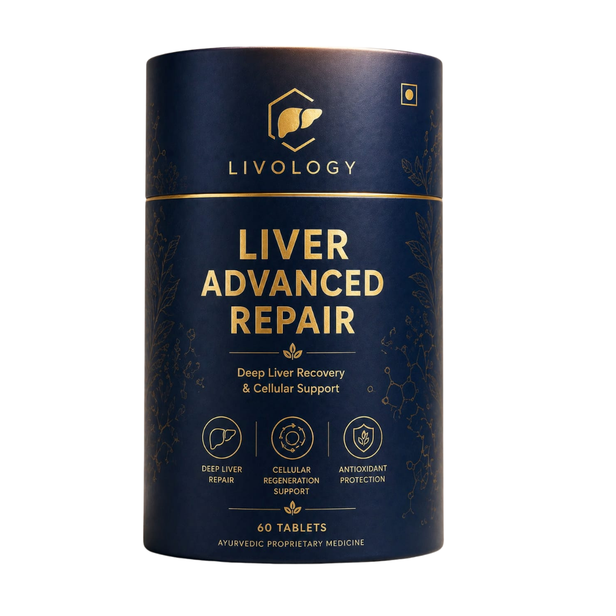 Livology Liver Advanced Repair – Ayurvedic Liver Detox Tablets for Fatty Liver, Digestion & Energy Support